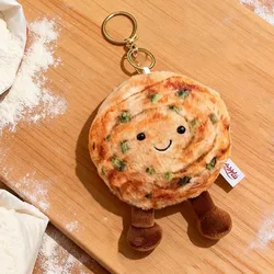 Llavero de peluche tierno con forma tortilla de cebolla