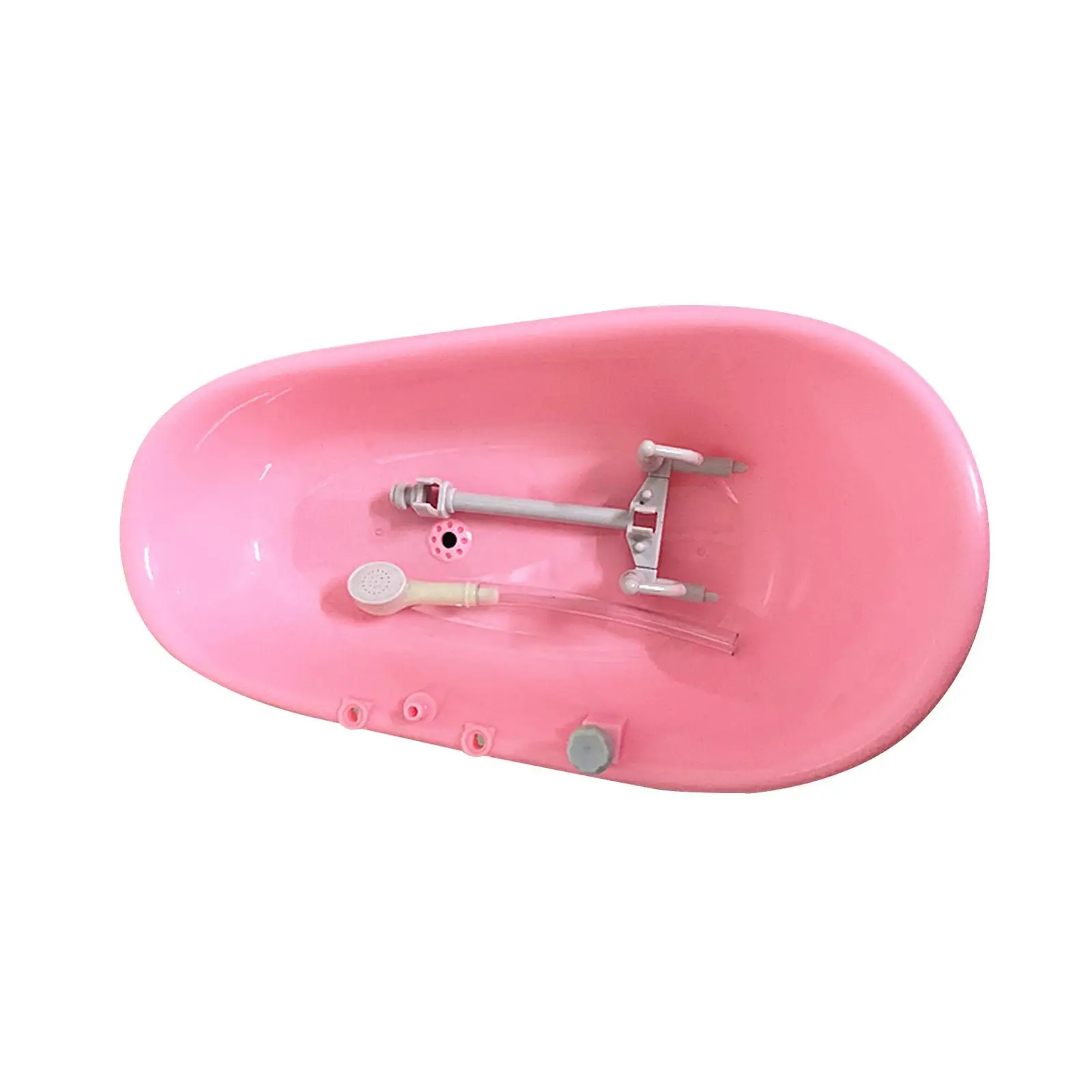 Bañera para muñecas Poppenhuisbadkuip elegante – accesorios de baño - imagen 4