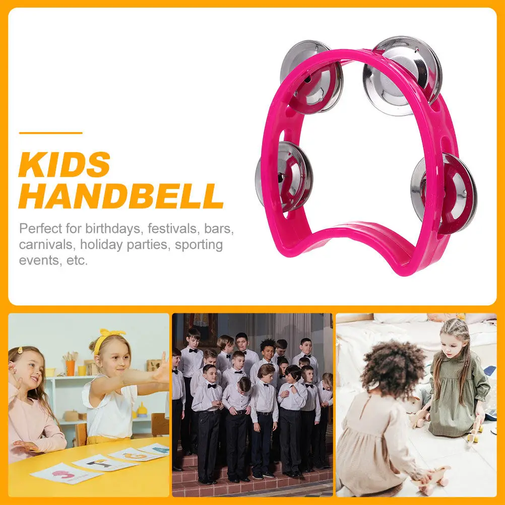 Campanas de mano infantiles ligeras y portátiles para percusión - imagen 4