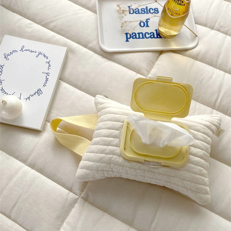 Porta pañuelos para cochecito de bebé con funda colgante extraíble - imagen 4