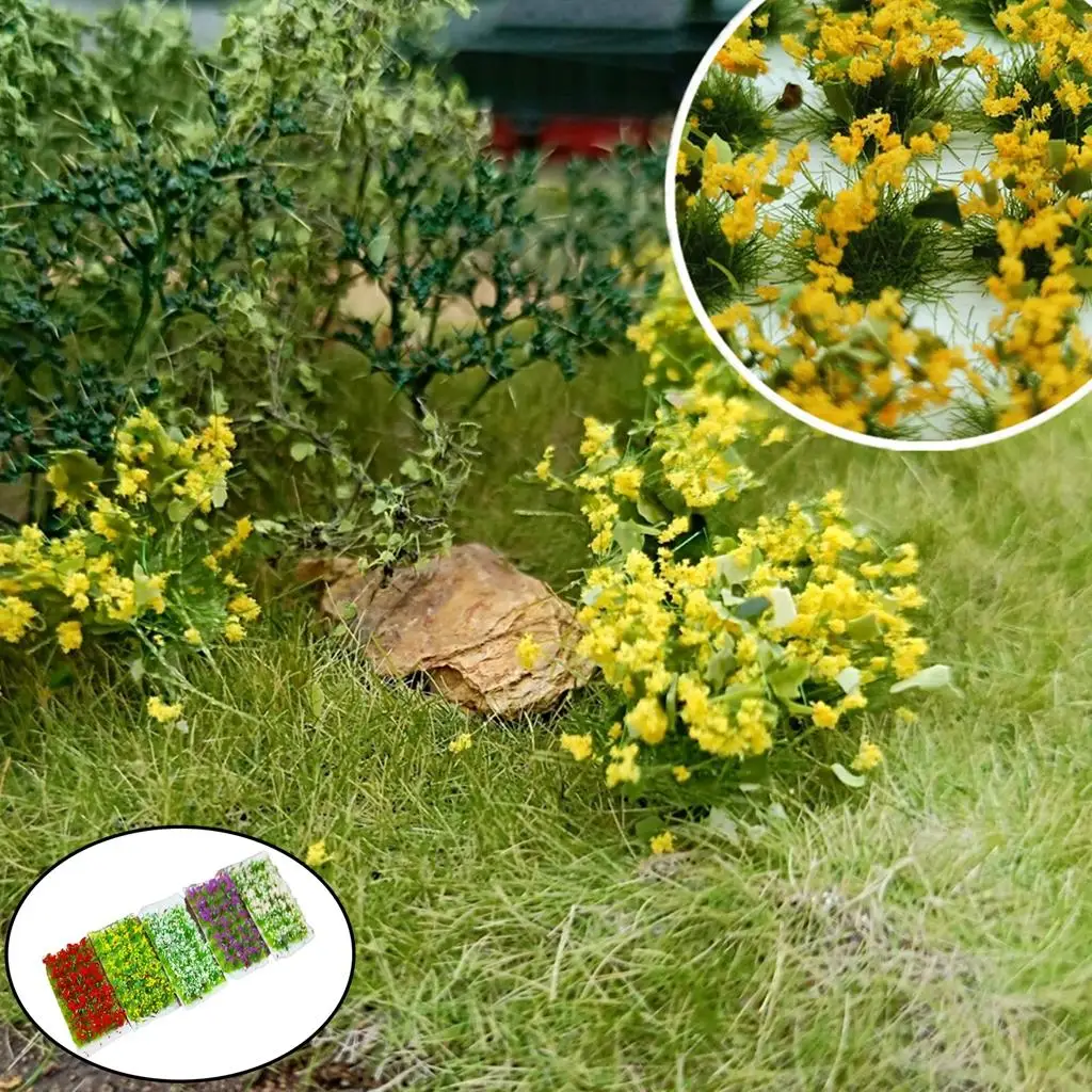 Flores en miniatura para ferromodelismo, modelos estáticos - imagen 3