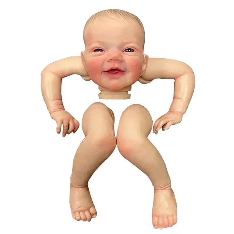 NPK Muñeca Reborn Charlie con sonrisa y piel 3D pintada a mano - imagen 5