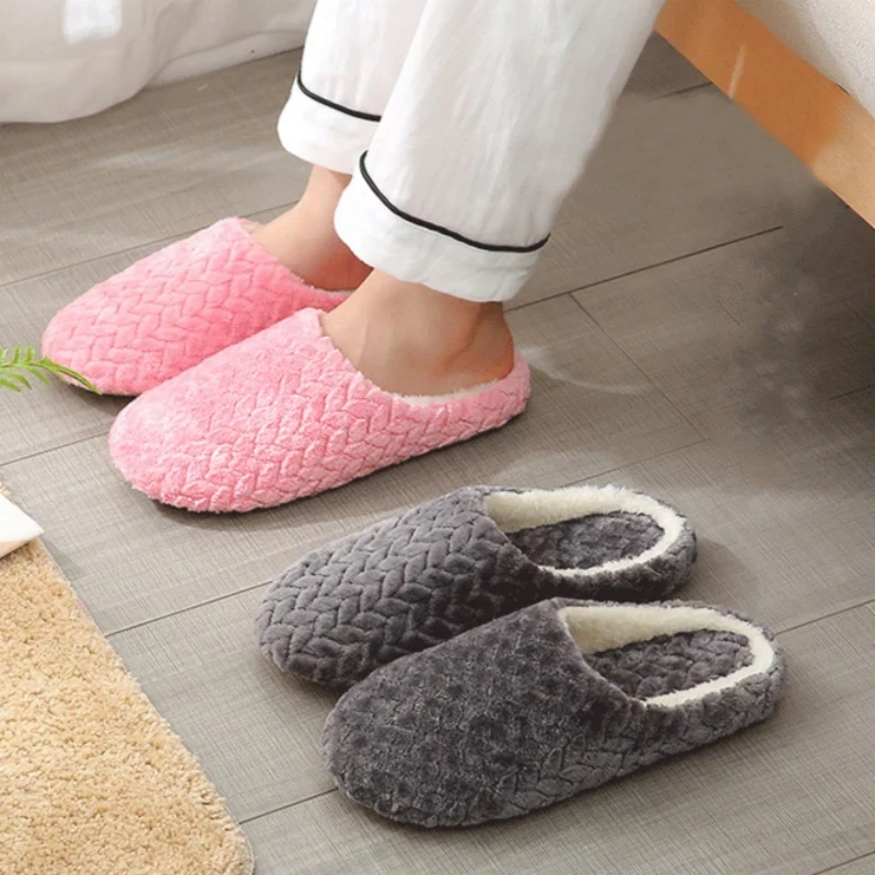 Pantuflas felpa antideslizantes casa mujer – Cálidas para invierno - imagen 4