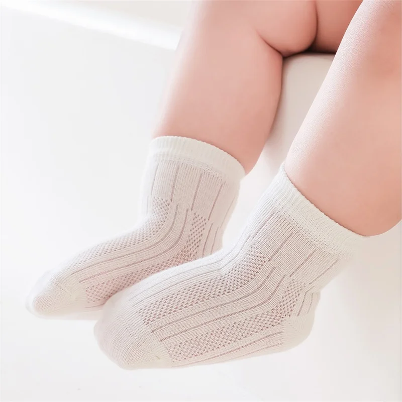 Calcetines finos de algodón para recién nacidos de verano suaves - imagen 3