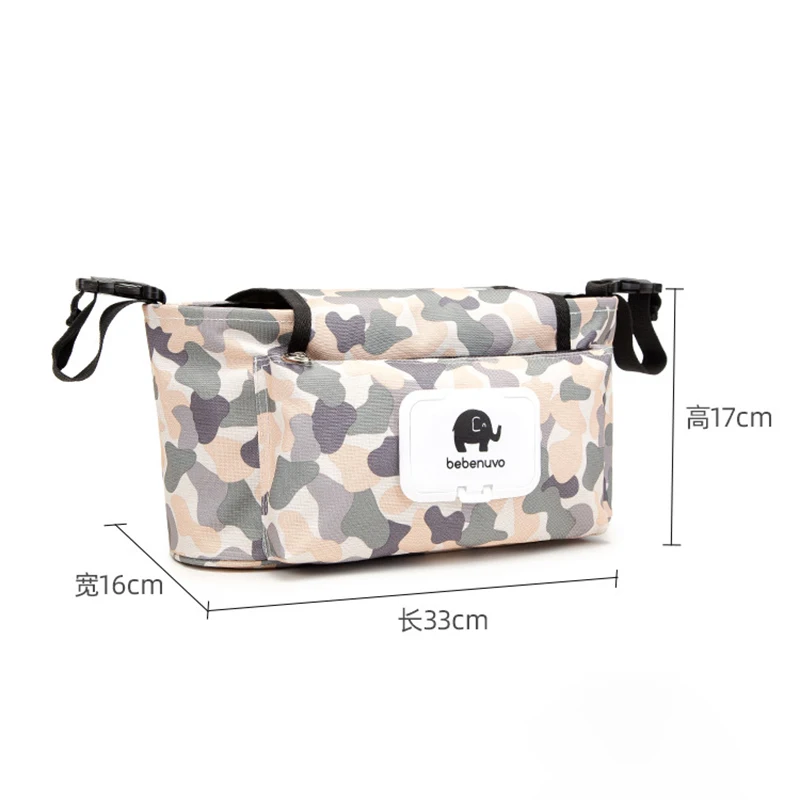 Bolsa colgante en uso