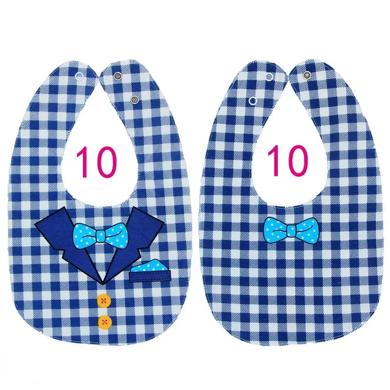 Baberos impermeables de algodón para bebé con bandana ajustable - imagen 3