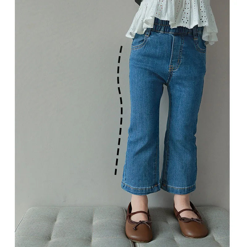 Vaqueros ajustados azul denim para niña - imagen 5