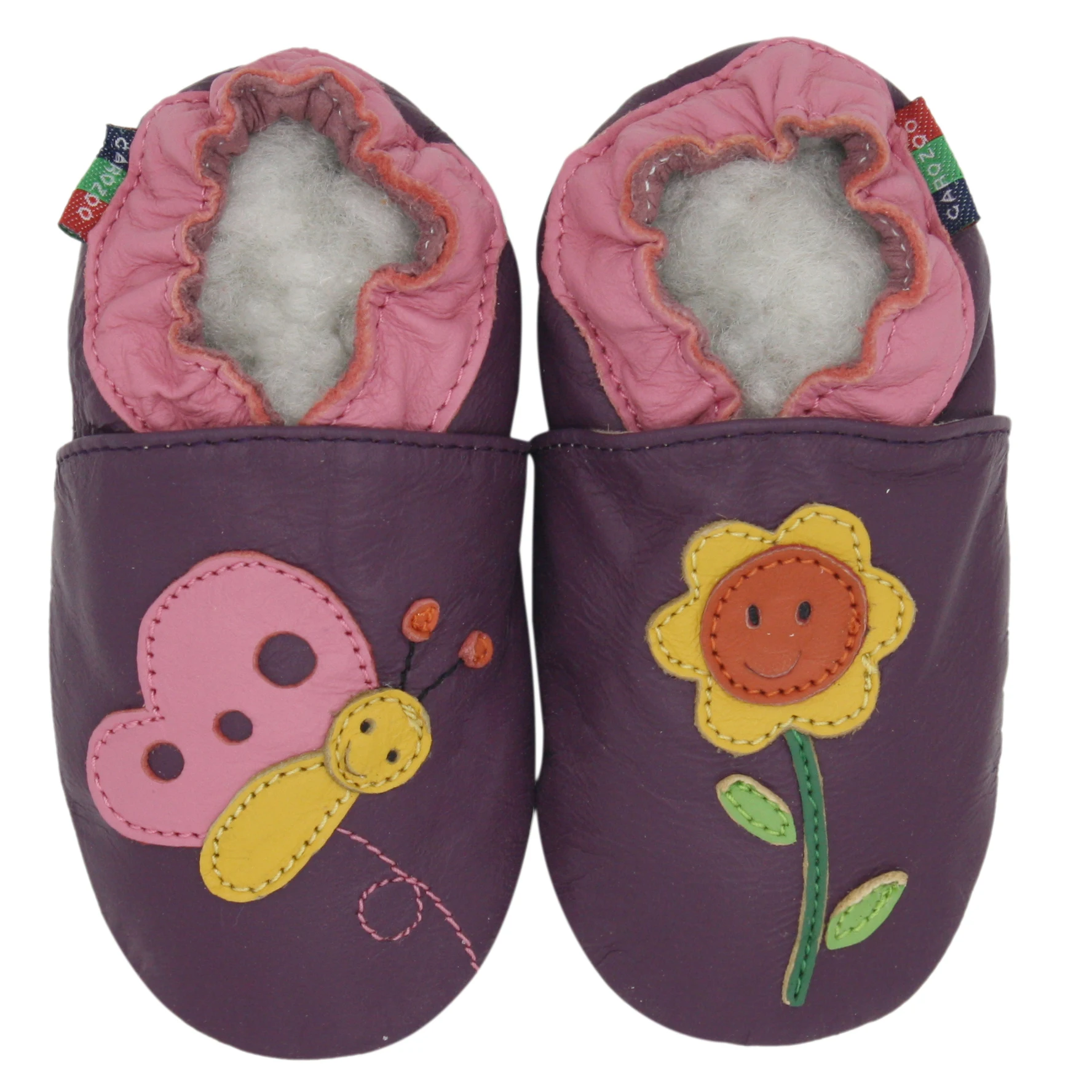 Zapatos de piel de oveja Carozoo – Suela blanda para bebé - imagen 5