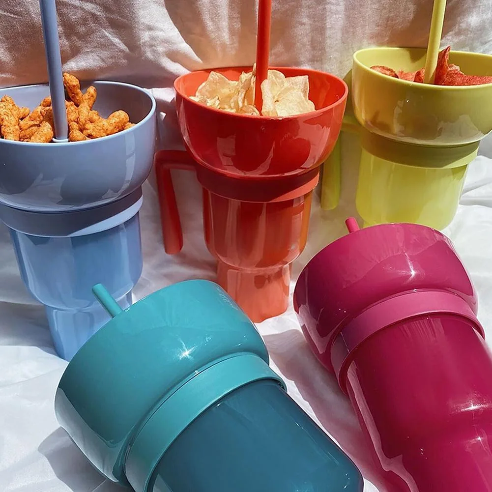 Compartimento para snacks y bebida
