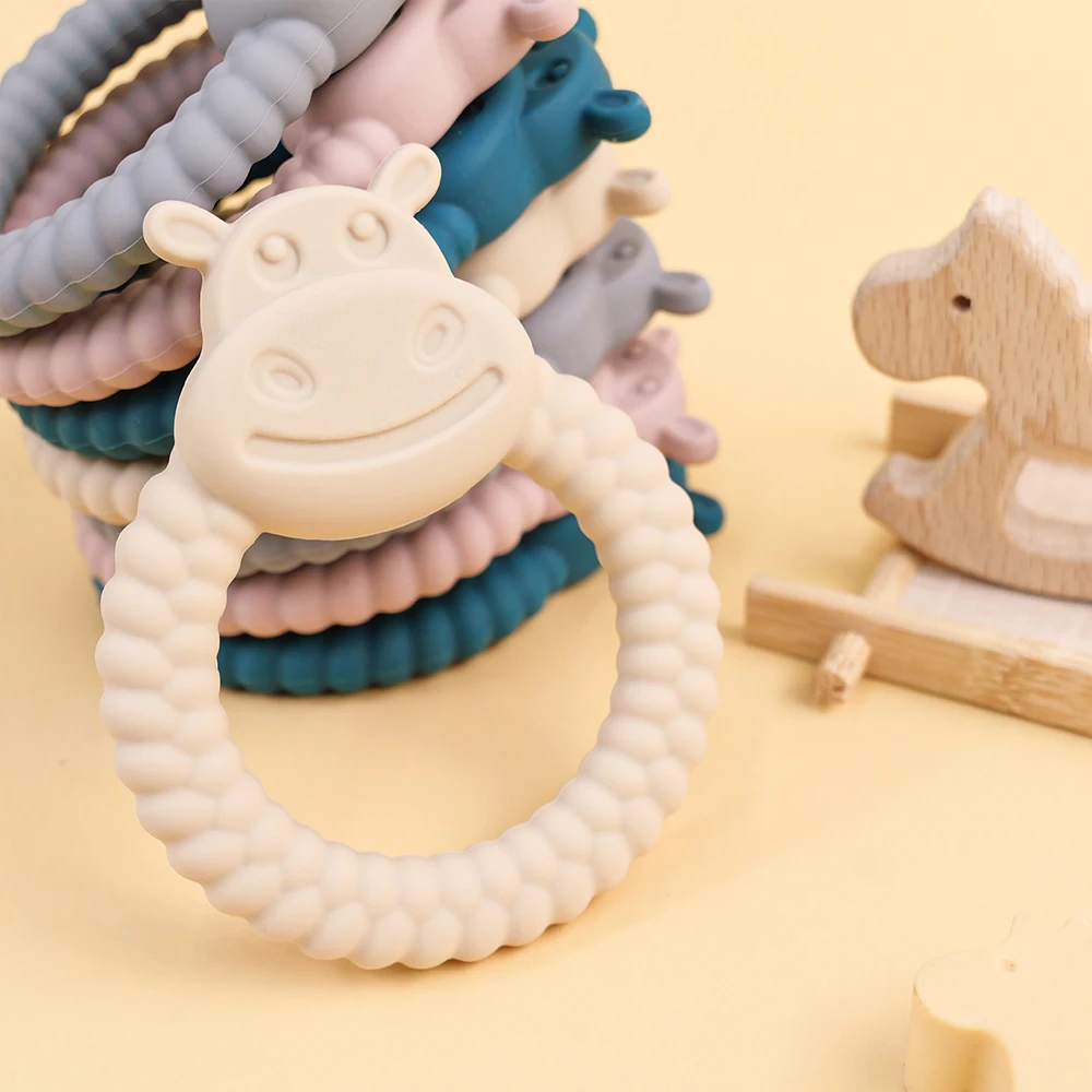 Mordedor de silicona para bebé con diseño de conejo