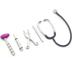 Estetoscopio miniatura juguete médico para casa de muñecas