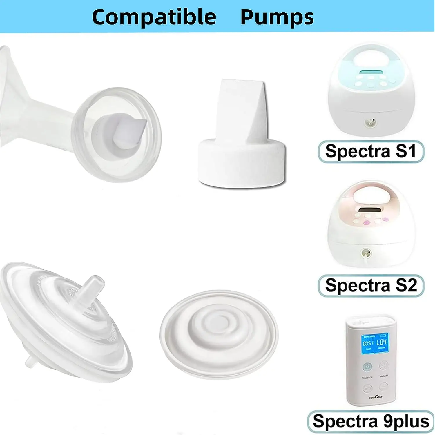 Válvula pico-pato para extractor de leche eléctrico compatible - imagen 3
