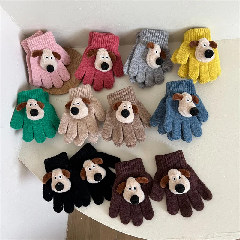 Guantes infantiles de perro dibujos animados para bebé invierno - imagen 5