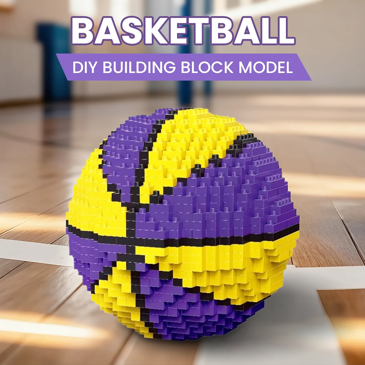 Bloques de construcción deportivos DIY fútbol y baloncesto – Regalo