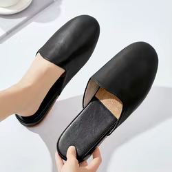 Zapatillas de interior antideslizantes en piel sintética para pareja
