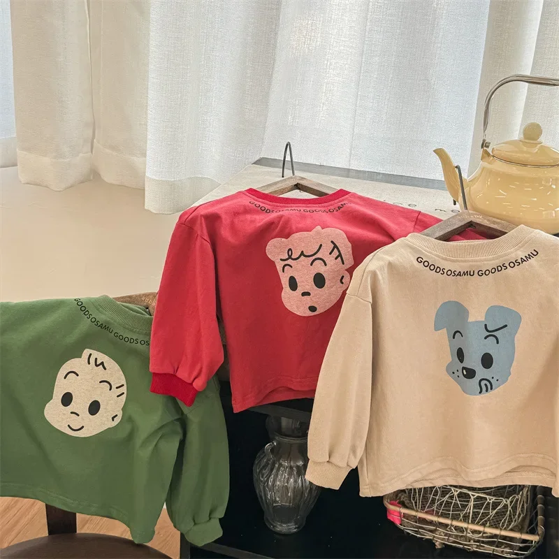 Camiseta infantil holgada con estampado de perro - Primavera 2026