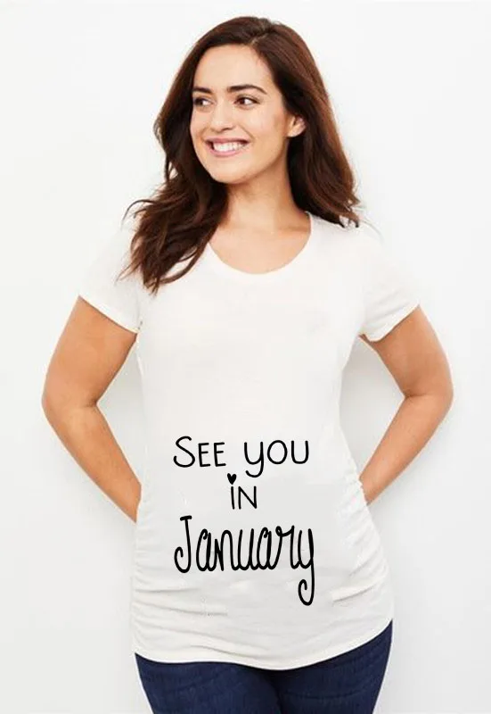 Camiseta maternity manga corta para embarazadas - imagen 4