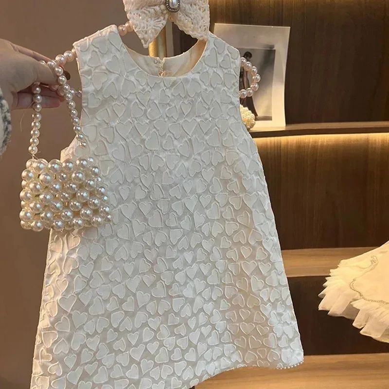 Vestido tweed clásico de niña – princesa vintage - imagen 4