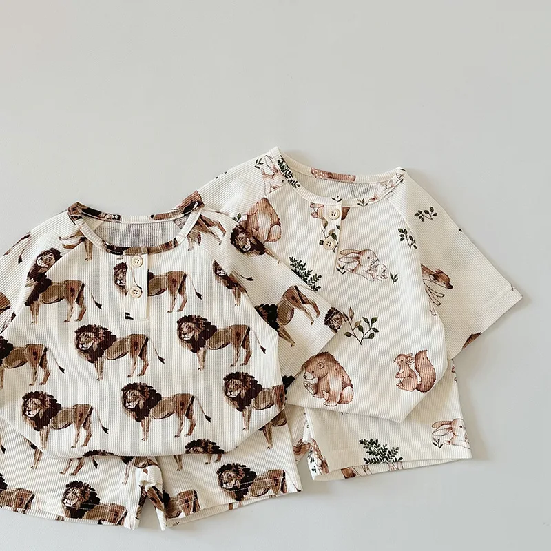 MILANCEL 2025 Pijama infantil con diseño animal - Conjunto cómodo - imagen 5