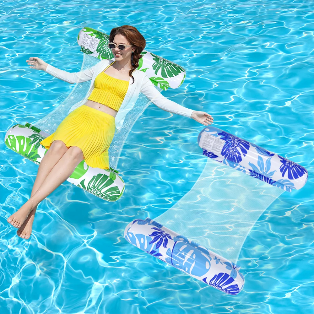 Hamaca hinchable flotante para piscina y playa, monoplace - imagen 5