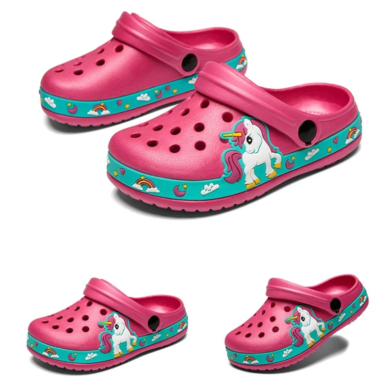 Sandalias infantiles con dinosaurios y unicornios antideslizantes - imagen 4