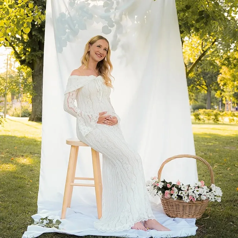Vestido baby shower encaje