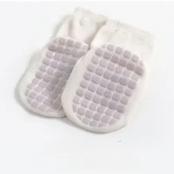 Calcetines antideslizantes de tubo medio transpirables para niñas