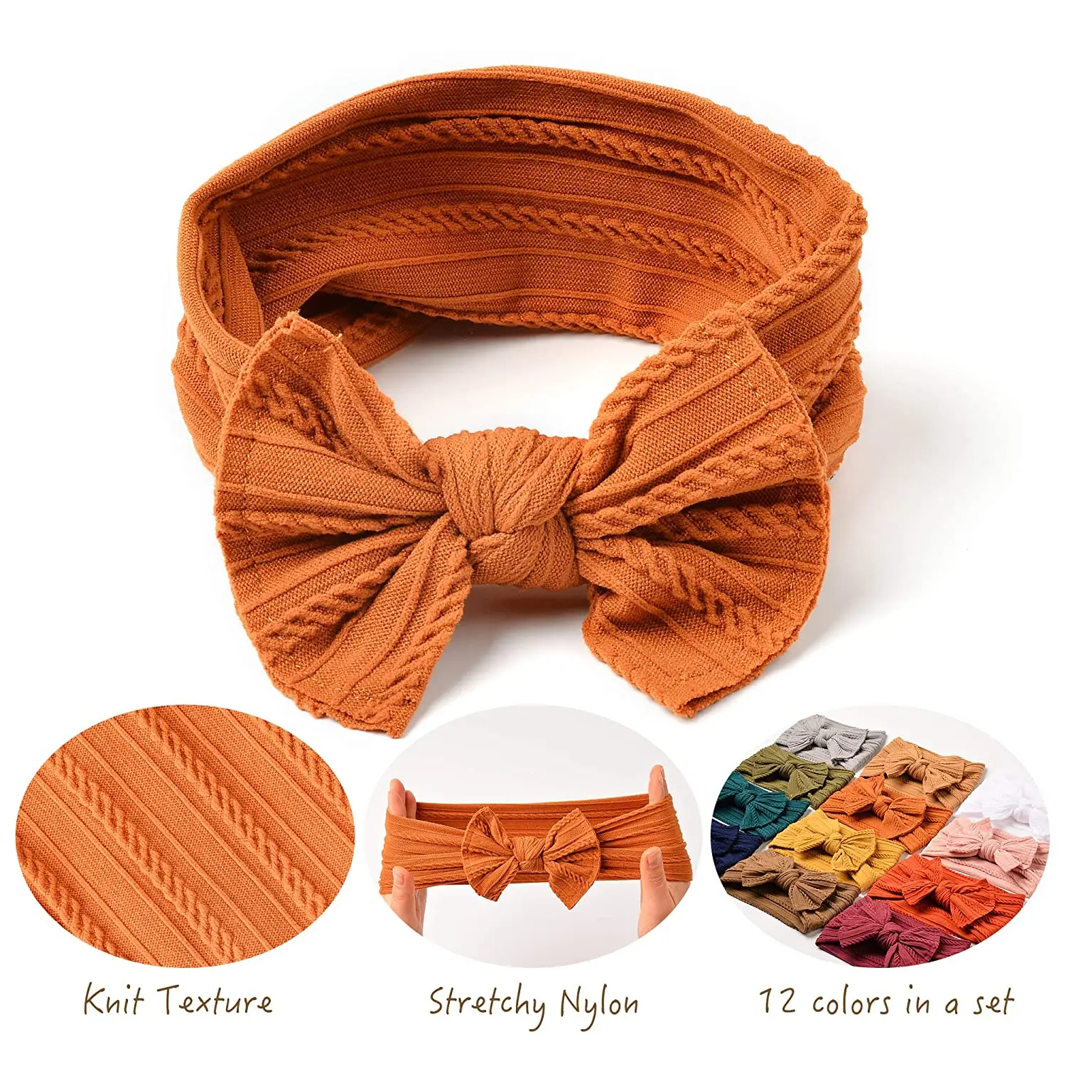 Diademas de nailon para bebé – Cintas elásticas de pelo made in Spain - imagen 2