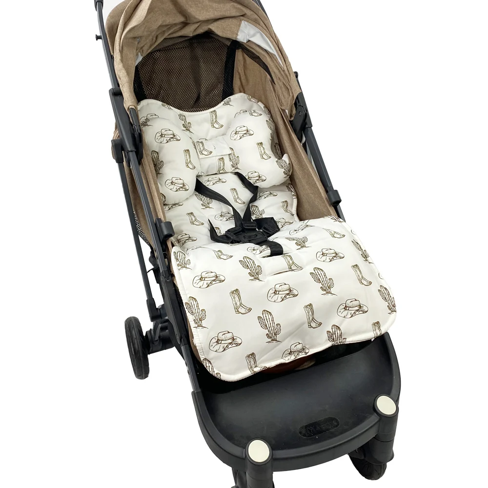 Cojín asiento cochecito bebé – Suave colchón para silla alta accesorio carrito - imagen 3
