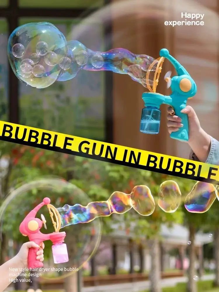 Pistola de burbujas eléctrica para niños – grandes y pequeñas