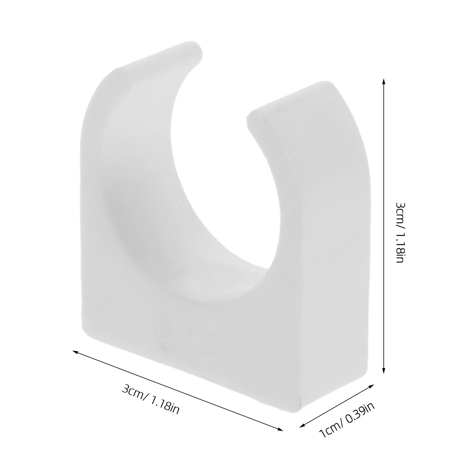 Soporte vertical para motor RC de plástico blanco, montaje fijo - imagen 5