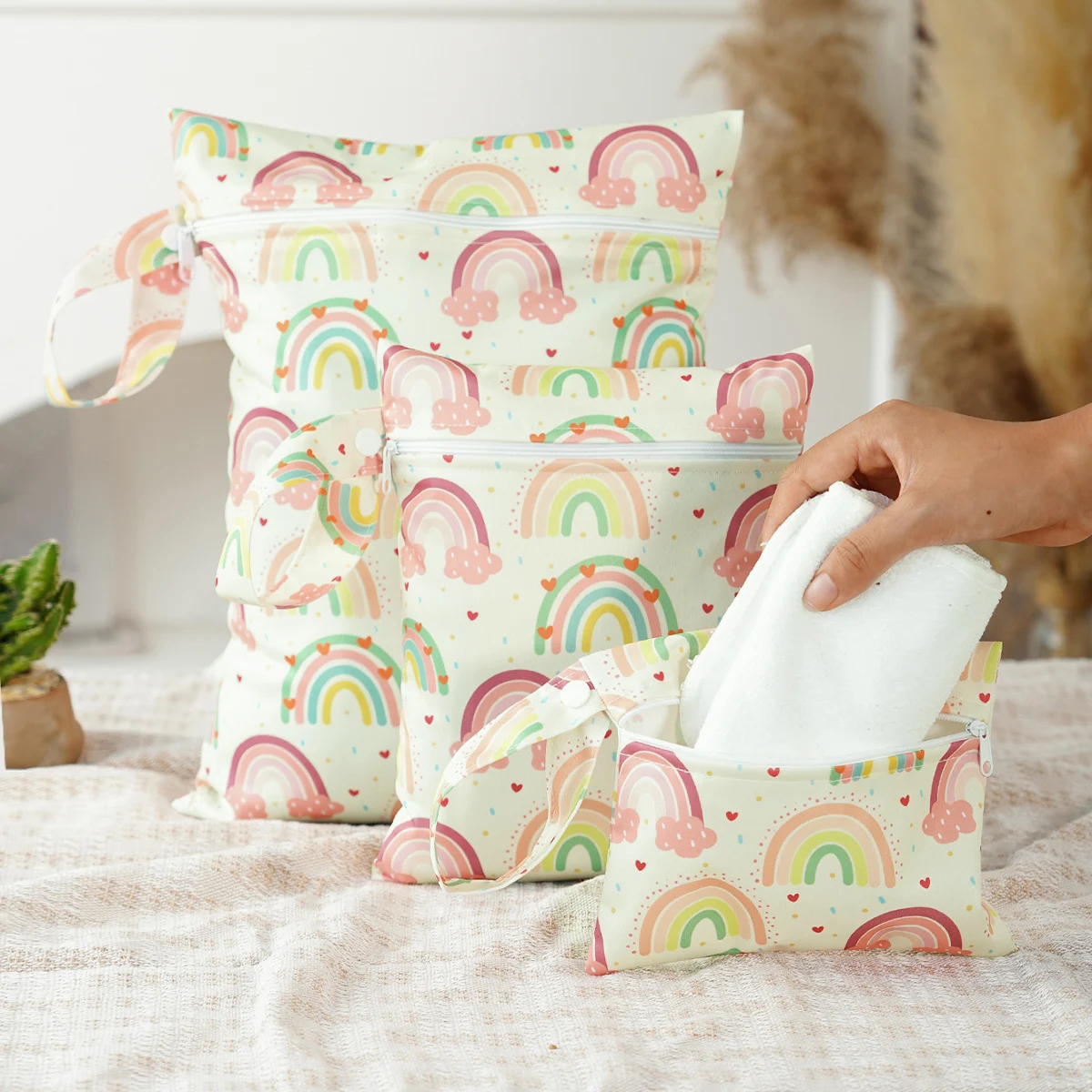 HappyFlute Bolsa para pañales – Organizador de viaje húmedo y seco - imagen 4