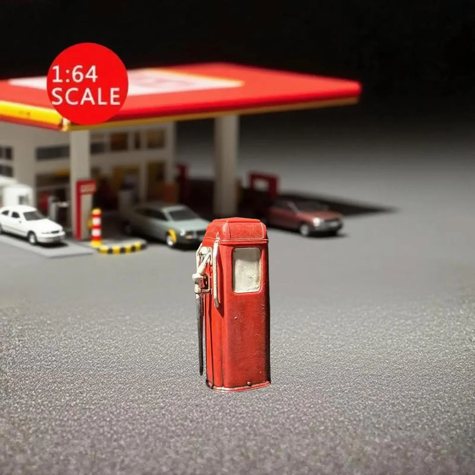 Gasolinera en miniatura de resina para coches a escala manualidades - imagen 5