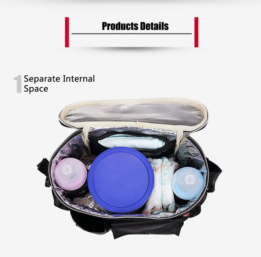 Portavasos para cochecito impermeable con asa aislante - imagen 5
