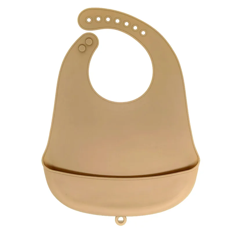 Babero de silicona impermeable para niños, uso cotidiano