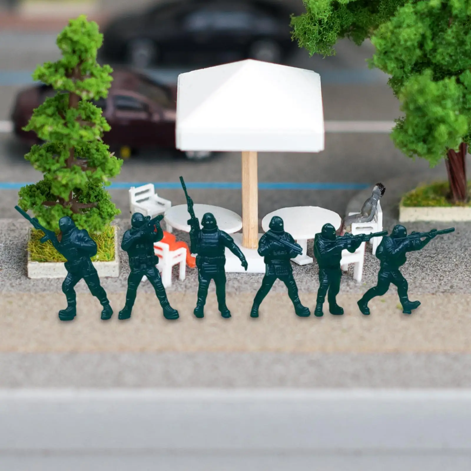 Figuras de acción mini del ejército, hombres realistas para diorama - imagen 2