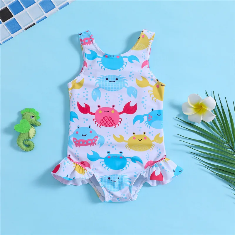 Traje de baño una pieza floral estival para bebé niña playa infantil - imagen 3