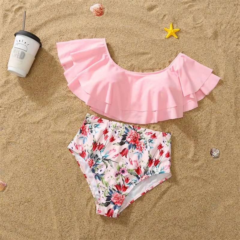 Traje de baño familiar a juego para papá e hijo, mamá e hija - imagen 4
