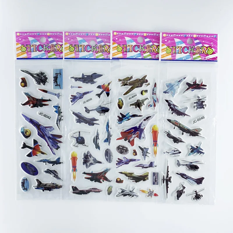 Pegatinas 3D de cohetes y aviones para niños - imagen 5