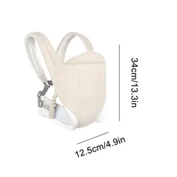 Portabebés ergonómico convertible con soporte frontal ajustable
