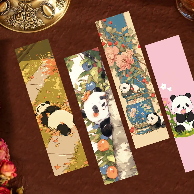 Marcadores de libros con panda, decorativos y creativos - imagen 2