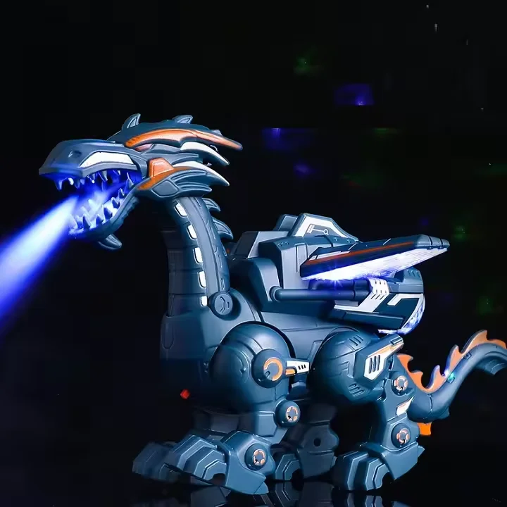 Juguete dinosaurio eléctrico interactivo con sonido y luz - imagen 2