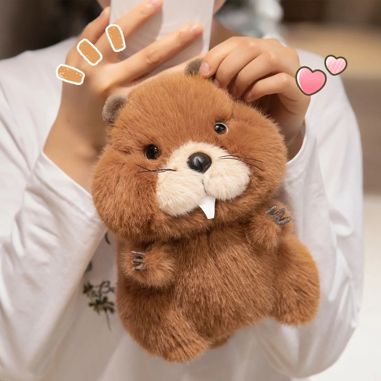 Peluche de marmota suave regordeta para regalar y decorar niños - imagen 5