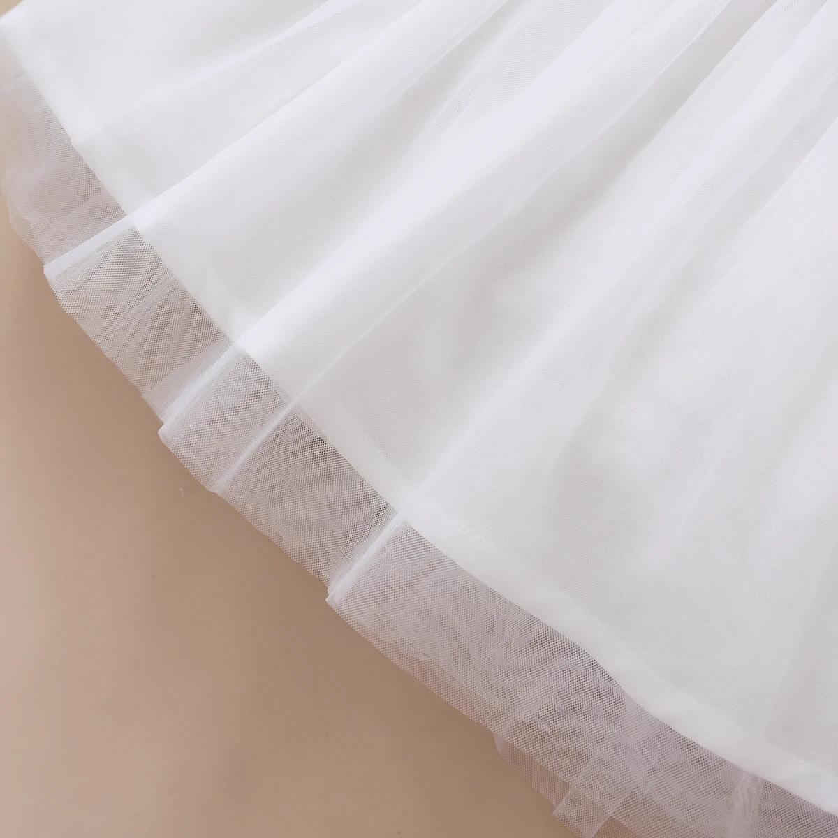 Vestido de fiesta niña tul con flores bordadas - imagen 5