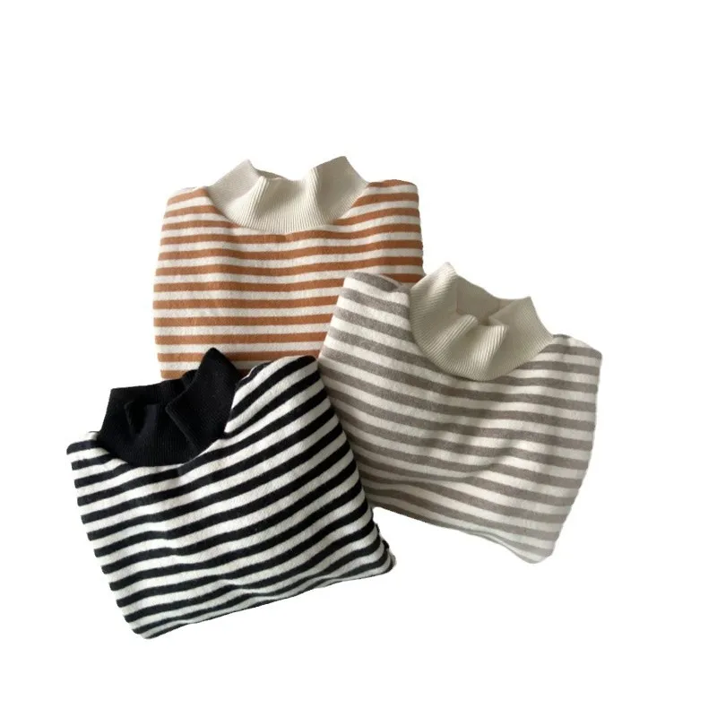 MILANCEL Sudadera con capucha de invierno para bebé a rayas - imagen 5