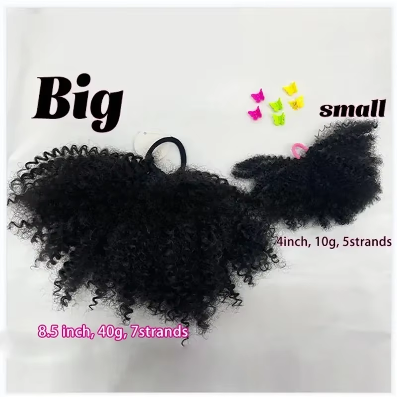 Bandas elásticas para coleta niña – Ideales pelo afro rizado natural - imagen 4