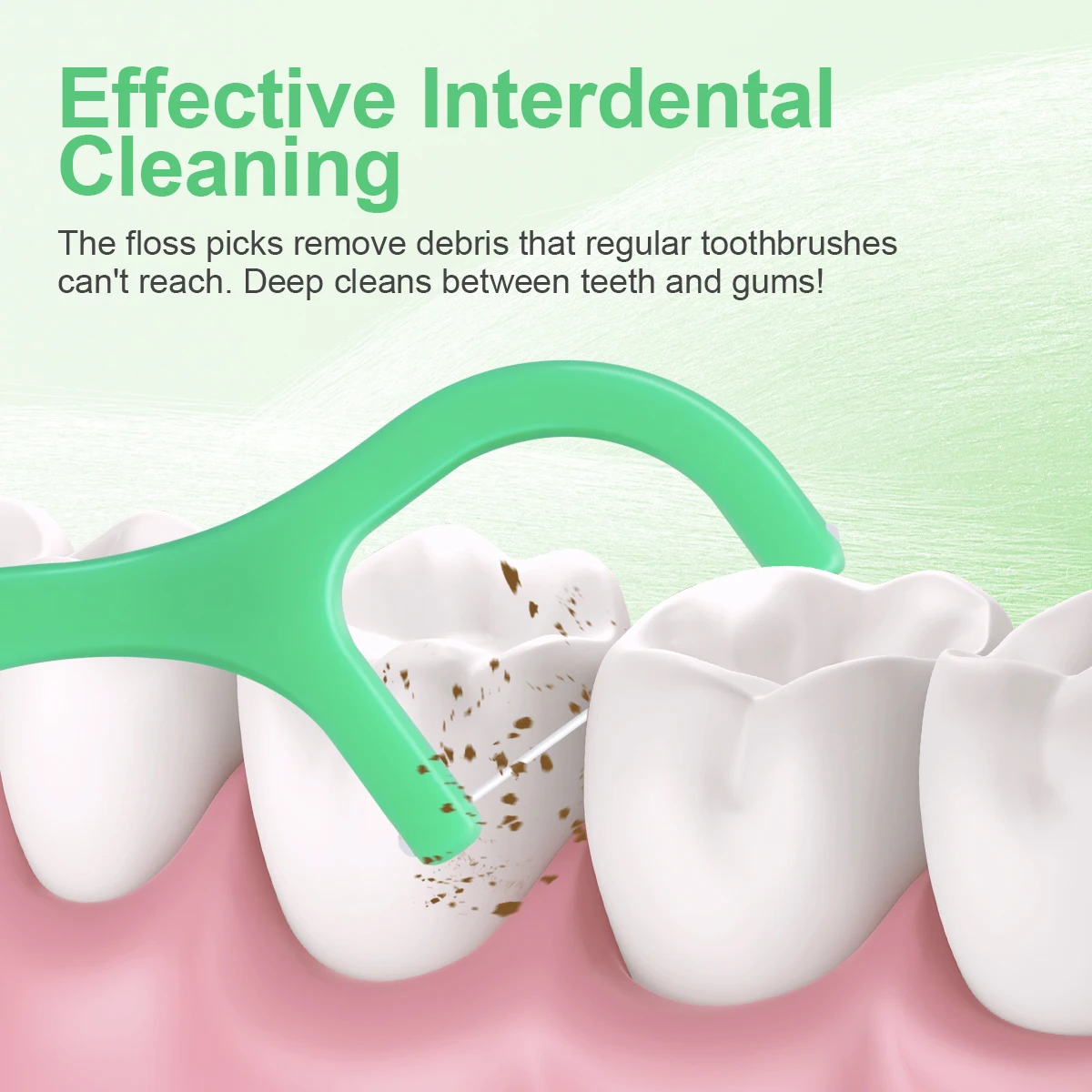 Palillos de hilo dental infantil menta – Pack familiar - imagen 5