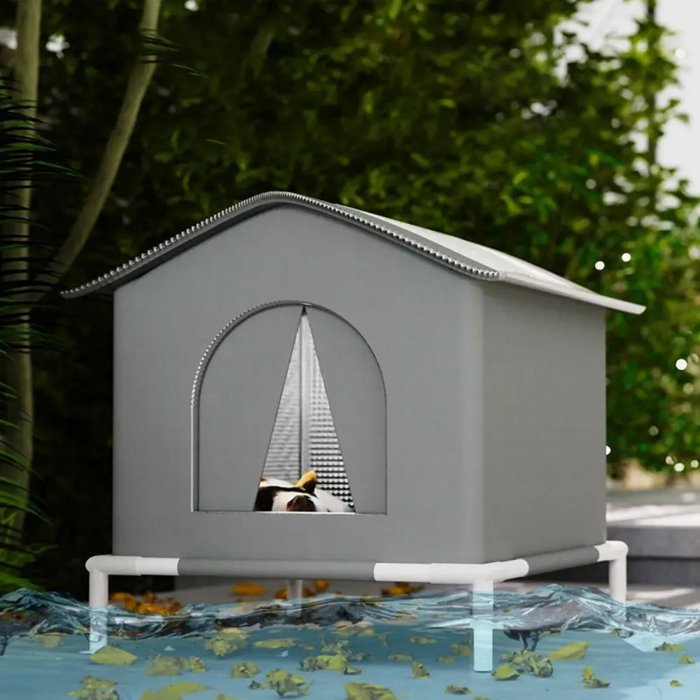 Casa para gatos impermeable y aislada plegable de mascotas - imagen 5