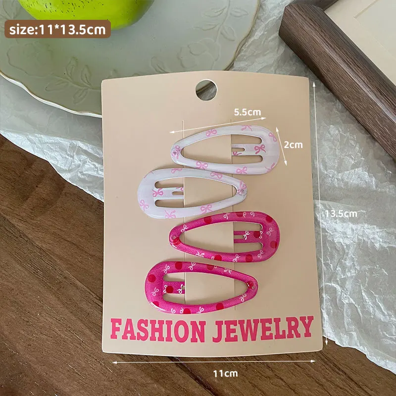 Pinzas para el pelo infantiles a presión estampado colorido dulce - imagen 5