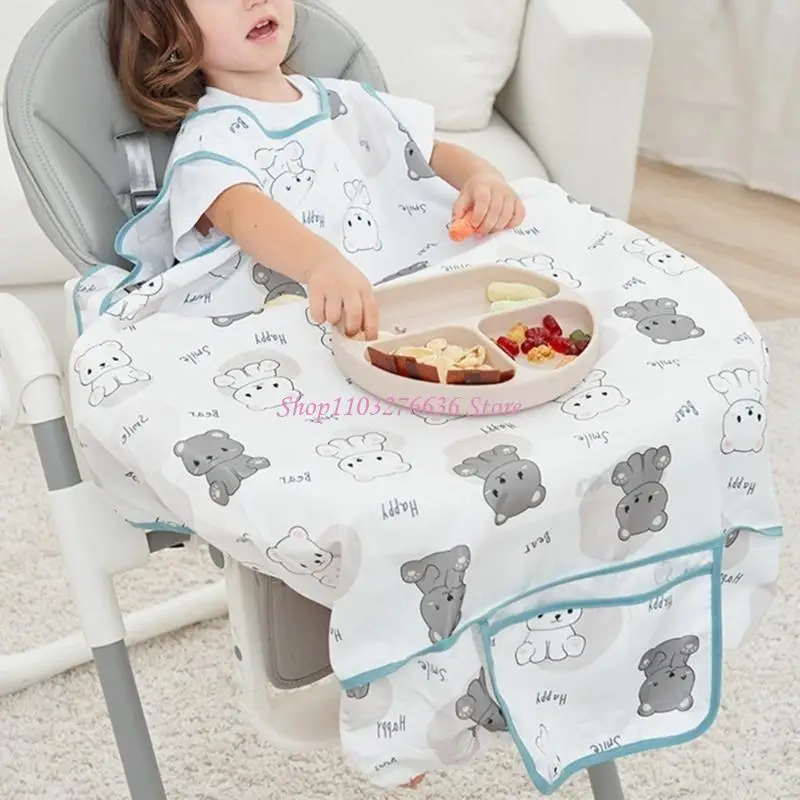 Babero impermeable sin mangas para bebé, ideal en comidas - imagen 5
